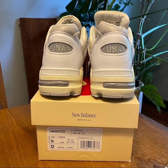 New Balance 990v2 X Teddy Santis X Aime Leon Dore ALD “Sea Salt” Size 9 NWT - Picture 2 of 4